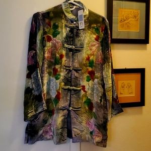 Soft surroundings  PM light velvet top